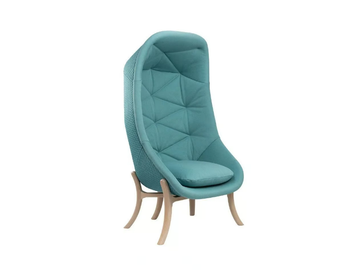 CARA BE01 - Fabric armchair with armrests high-back by New Life - view 2